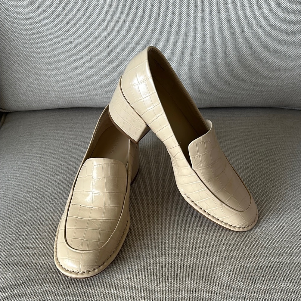 Vince Millie Alligator Embossed Loafer Women Size US 8.5M